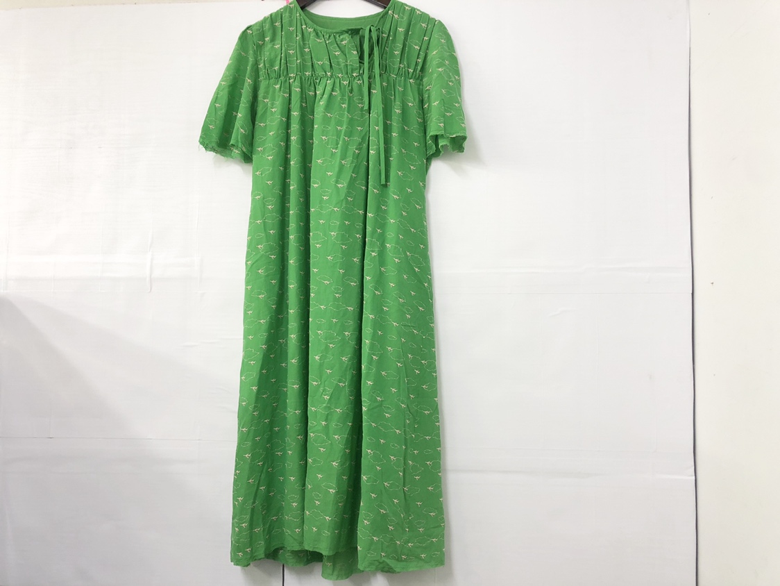 ミナペルホネン ohayo 刺繍 ワンピース サイズ 100 グリーン ミナ