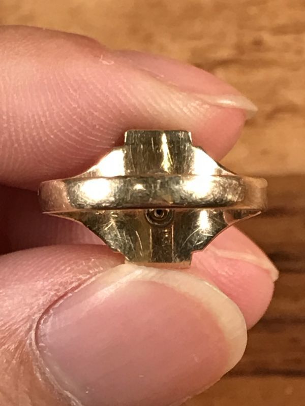 1944 Josten 10K Gold Class Ring ジャスティン ビンテージ カレッジ