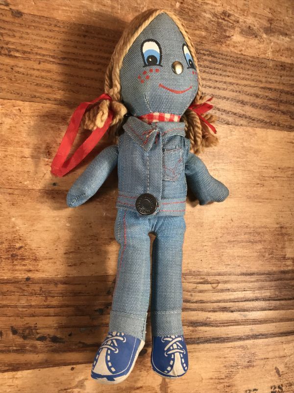 Knickerbocker Levi's Denim Rug Doll リーバイス ビンテージ