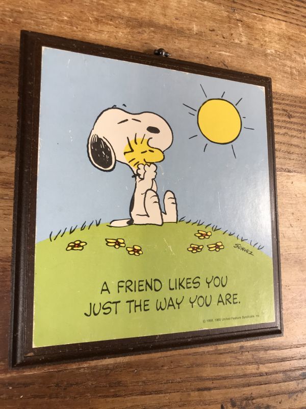 Hallmark Peanuts Snoopy “A Friend” Wall Plaque スヌーピー