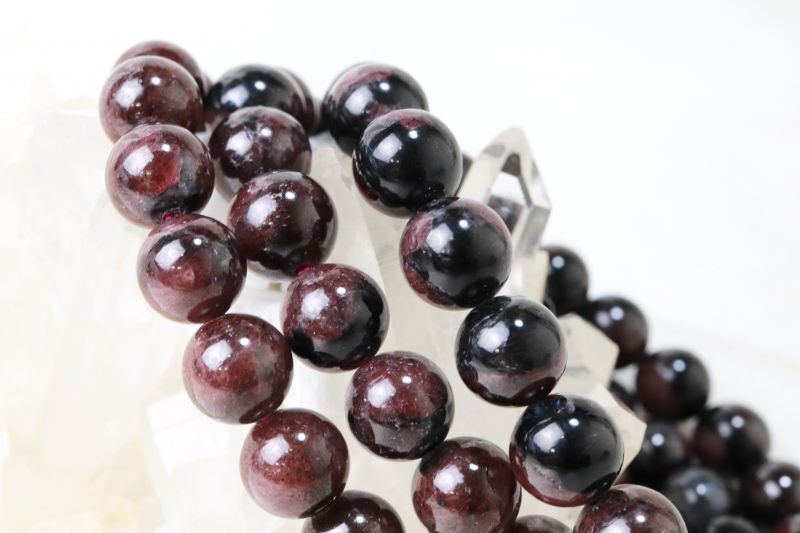 ブレス ガーネットインヌーマイト 丸 約9mm~9.5mm 生命力 活性化 回復