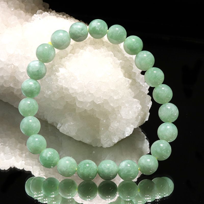 ブレス 翡翠＜ミャンマー産＞ 丸 約8mm ヒスイ 人生 成功 守護