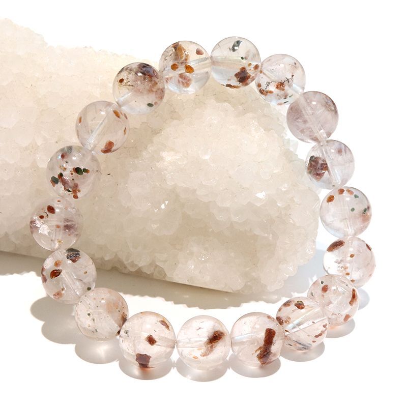 ブレス オージャイトガーネットインクォーツ＜ブラジル産＞ 丸 約10mm