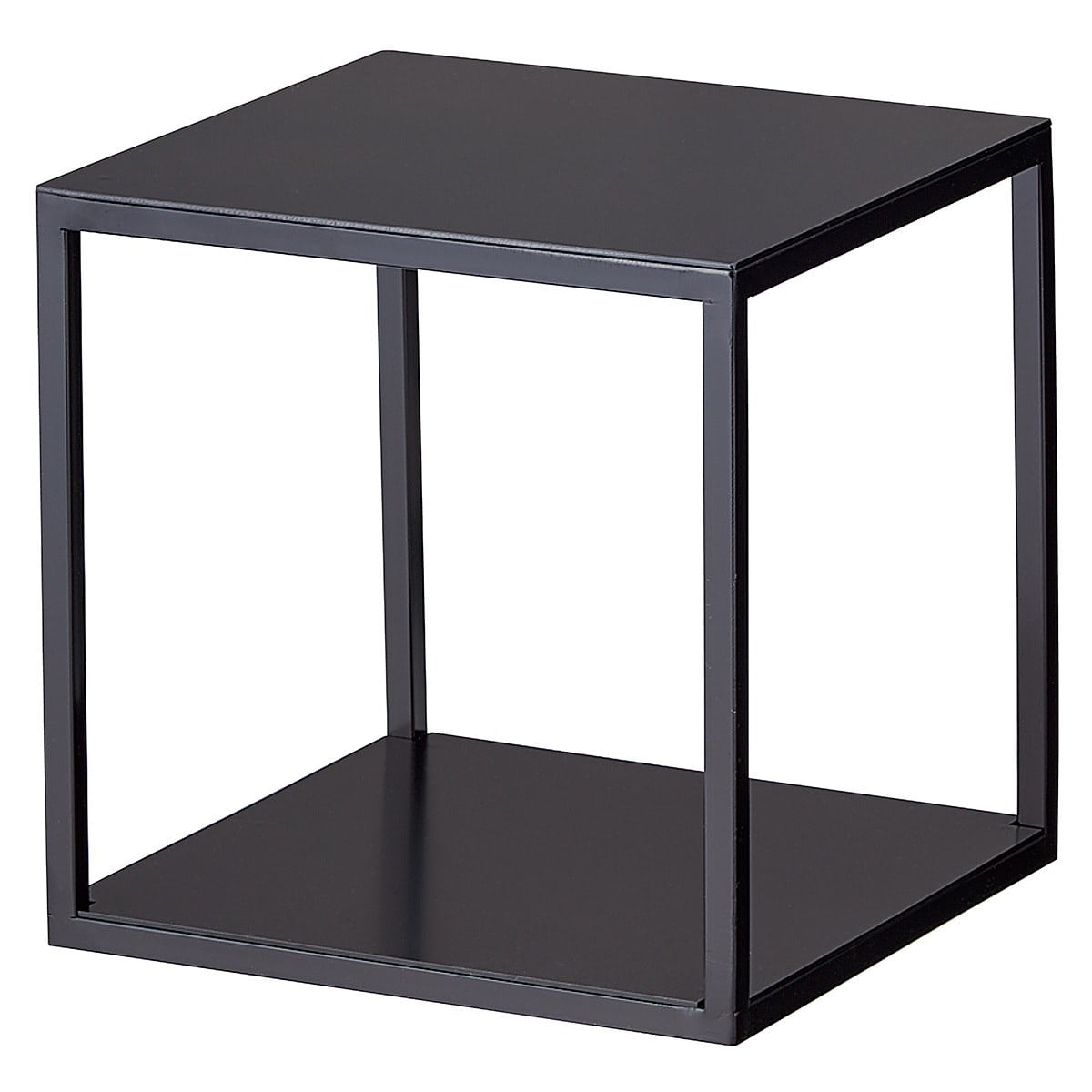 スチール製ディスプレイ台 ブラック 20cm角