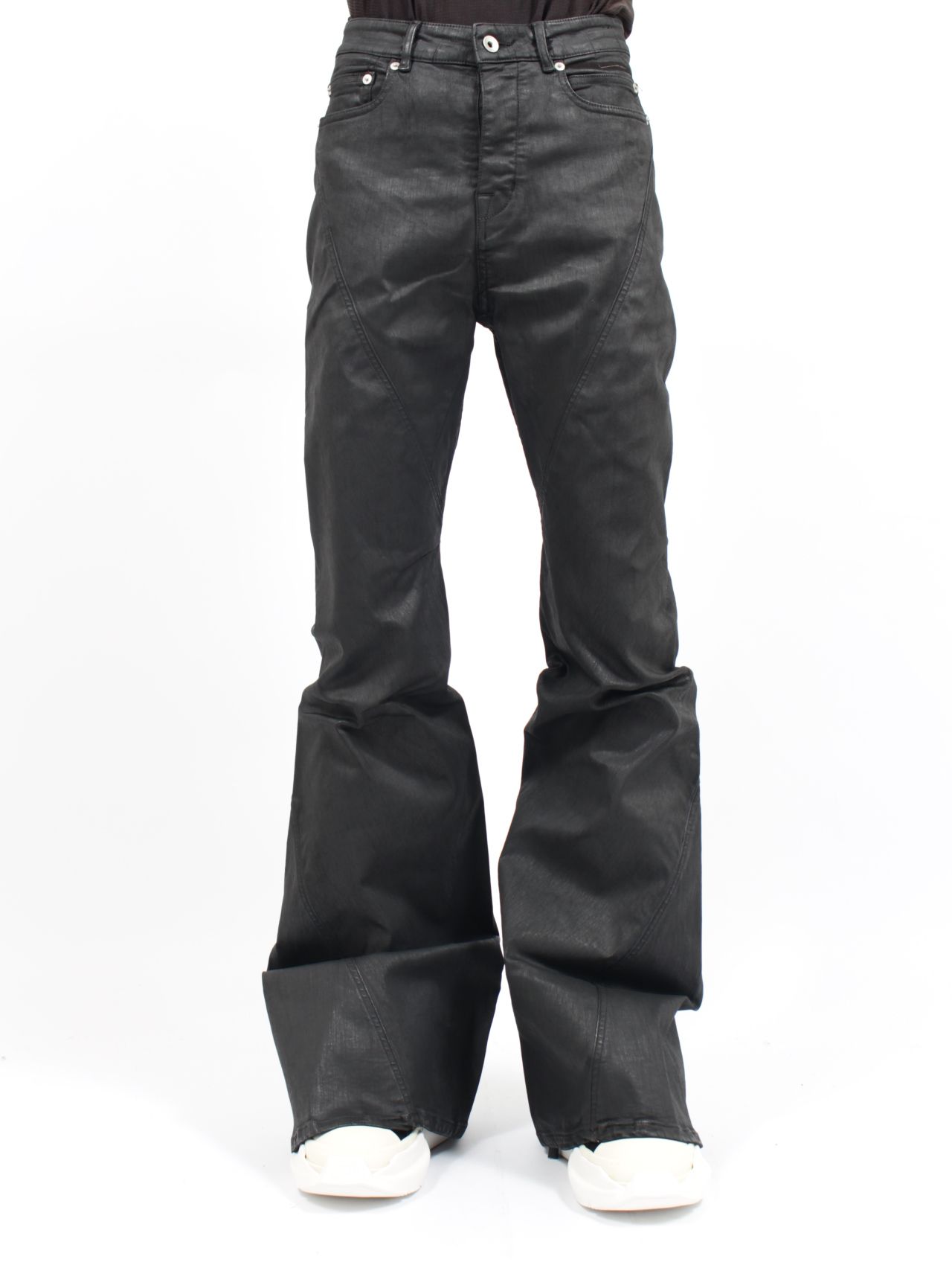 Goar.archive STRAPPED FLARE OIL PANTS M goar.archive STRAPPED OIL