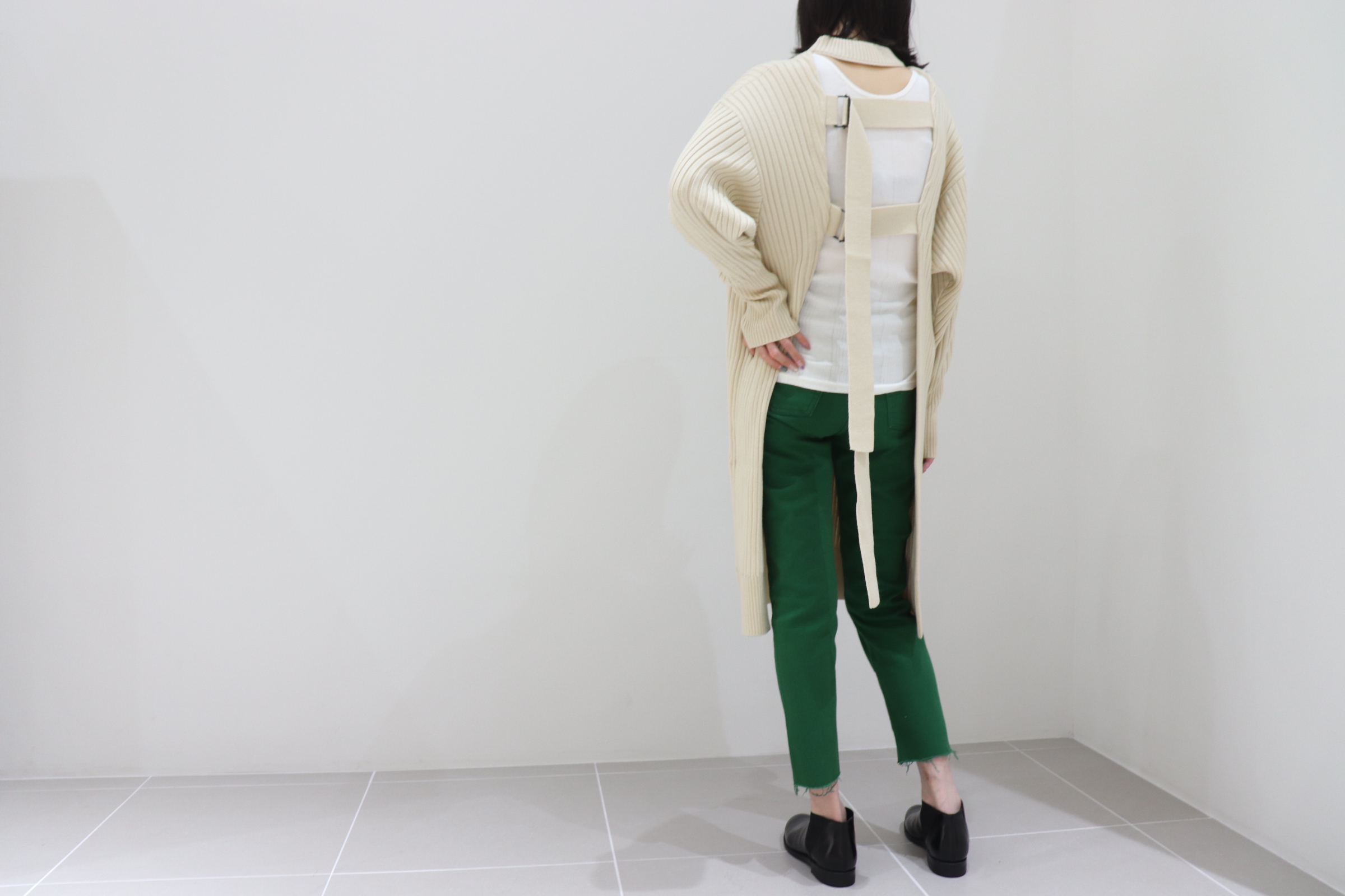 ハイク COMMAND コマンド セーター PONCHO ポンチョ リブ カーキ