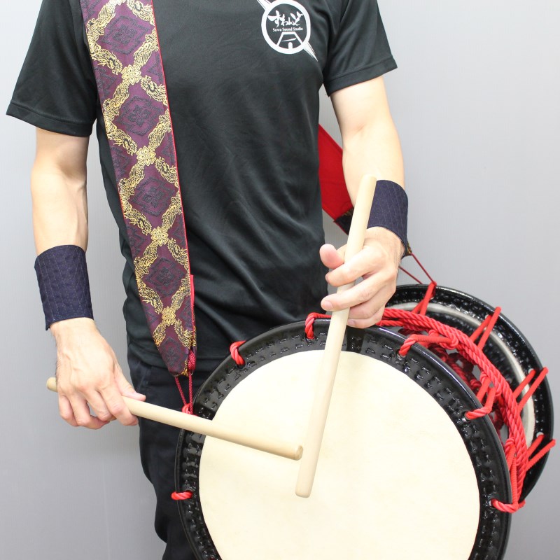担ぎ太鼓 締太鼓 和太鼓 天然皮革 ストラップ付き中古品③ 2025年最新】