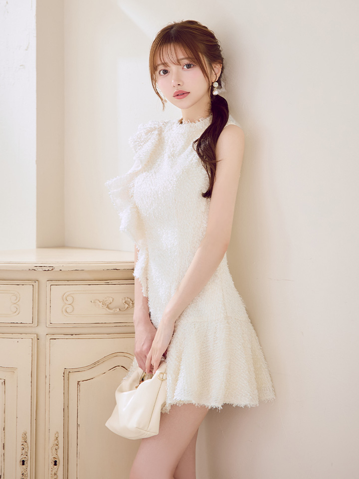 羽澄まり/関西コレクション着用】XSサイズあり【DEA./ディア】フリンジ