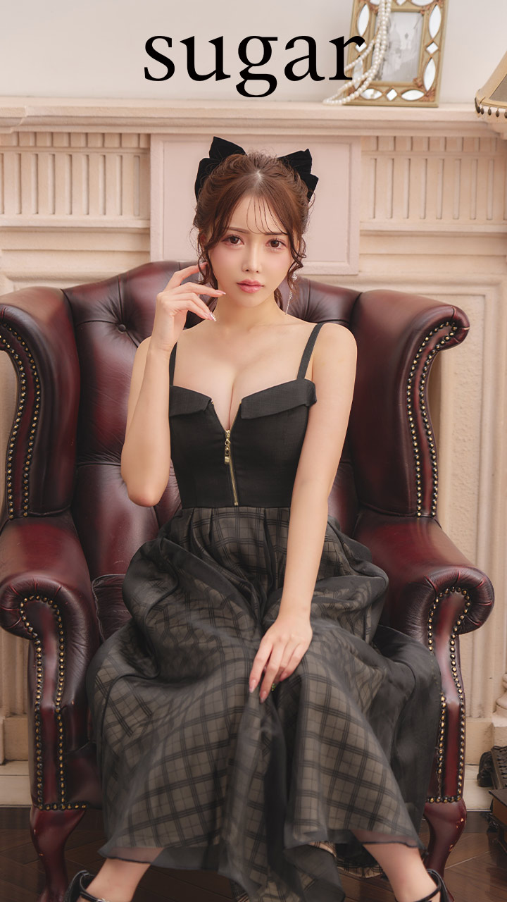 Lサイズあり【DEA./ディア】ボリューム / チェック/ ツイード/ フレア