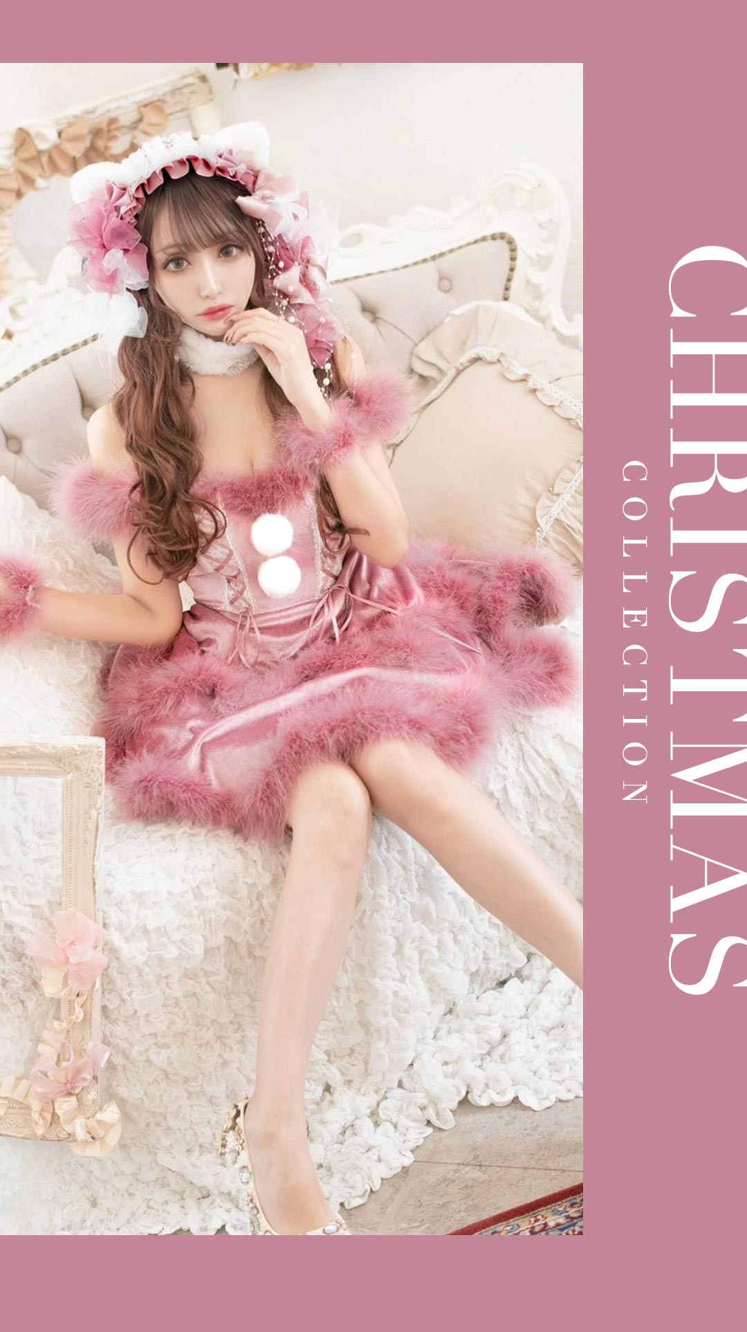 即日発送】桜井莉菜ちゃんコラボ☆ピンクリボンキャット/ハロウィン