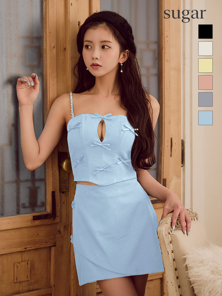 XSサイズあり【ROBE de FLEURS/ローブドフルール】ミニリボン/ バスト