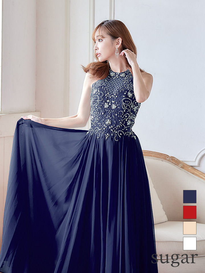 Lip line/リップライン】ビジュー/ アメスリ/ 刺繍レース/ シフォン