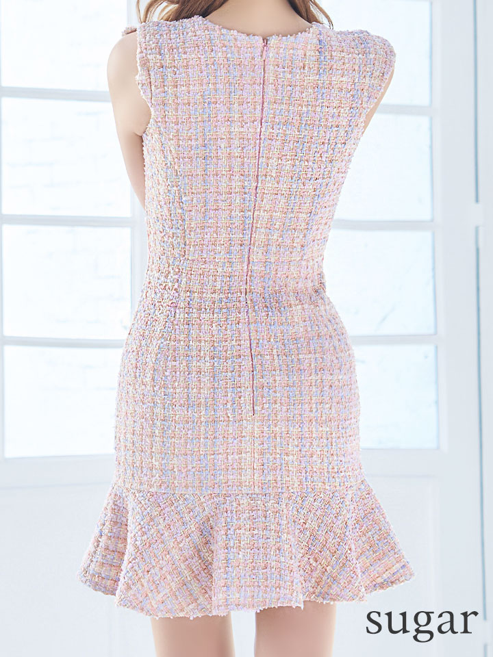 XS-Lサイズあり【Donia Quinn / ドニアクイーン】 ミックスツイード