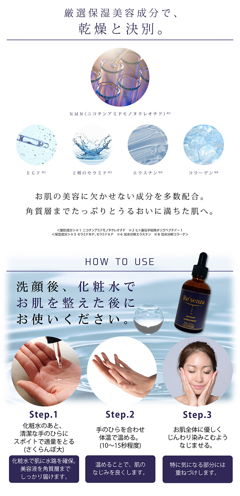 Re'senza NMN プレミアムエッセンス 美容液 リセンザ｜HORIZON 公式
