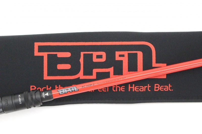 バスロッド BC-65M-2 赤 6フィート ロッドケース付き バスロッド BC