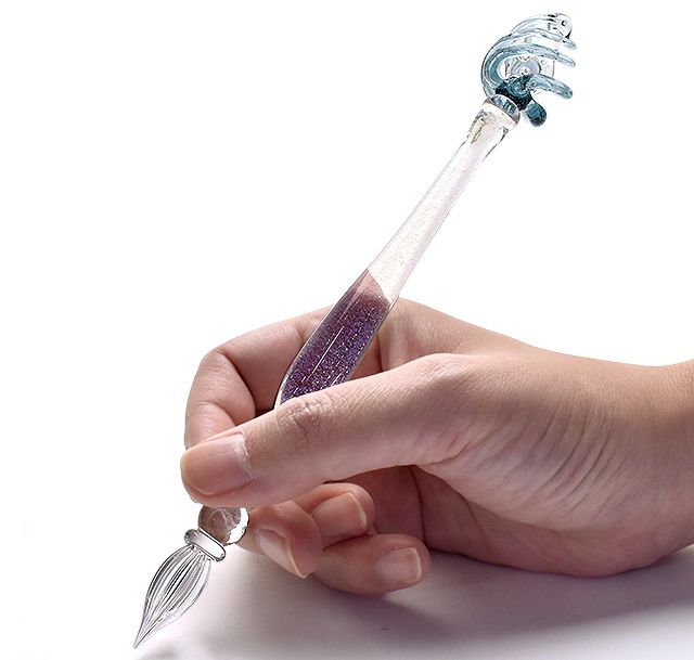 ガラス工房 LUC ガラスペン 水のガラスペン | ペンハウス