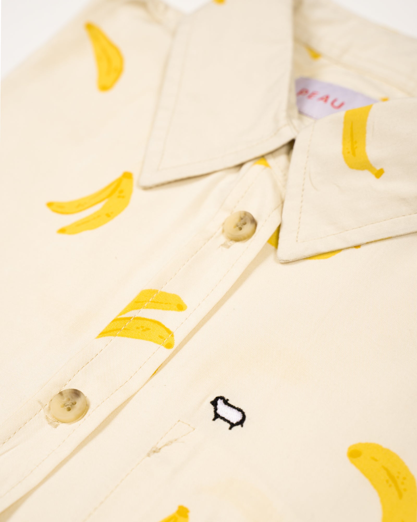 Banana print short sleeve Shirt| Gender neutral with a non-binary