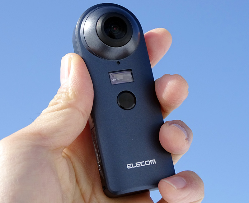 極美品】ELECOM OCAM-VRW01BK [360°カメラ4K] 4K対応VRカメラ“OMNI