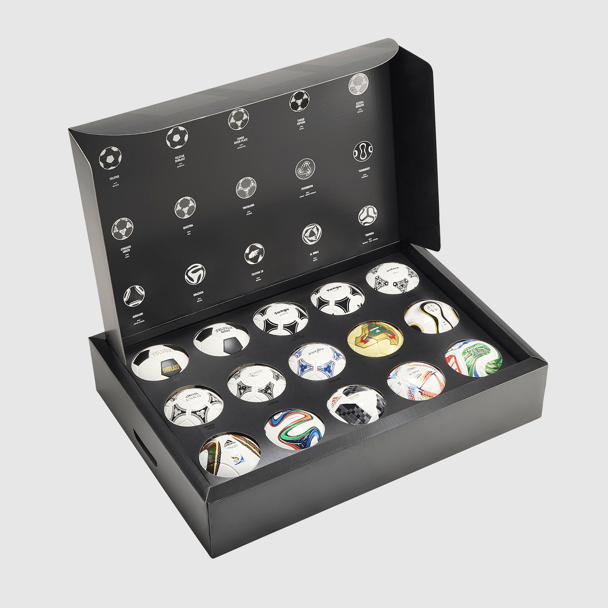 adidas FIFA World Cup Historical Mini Ball Set - White - Soccer Balls