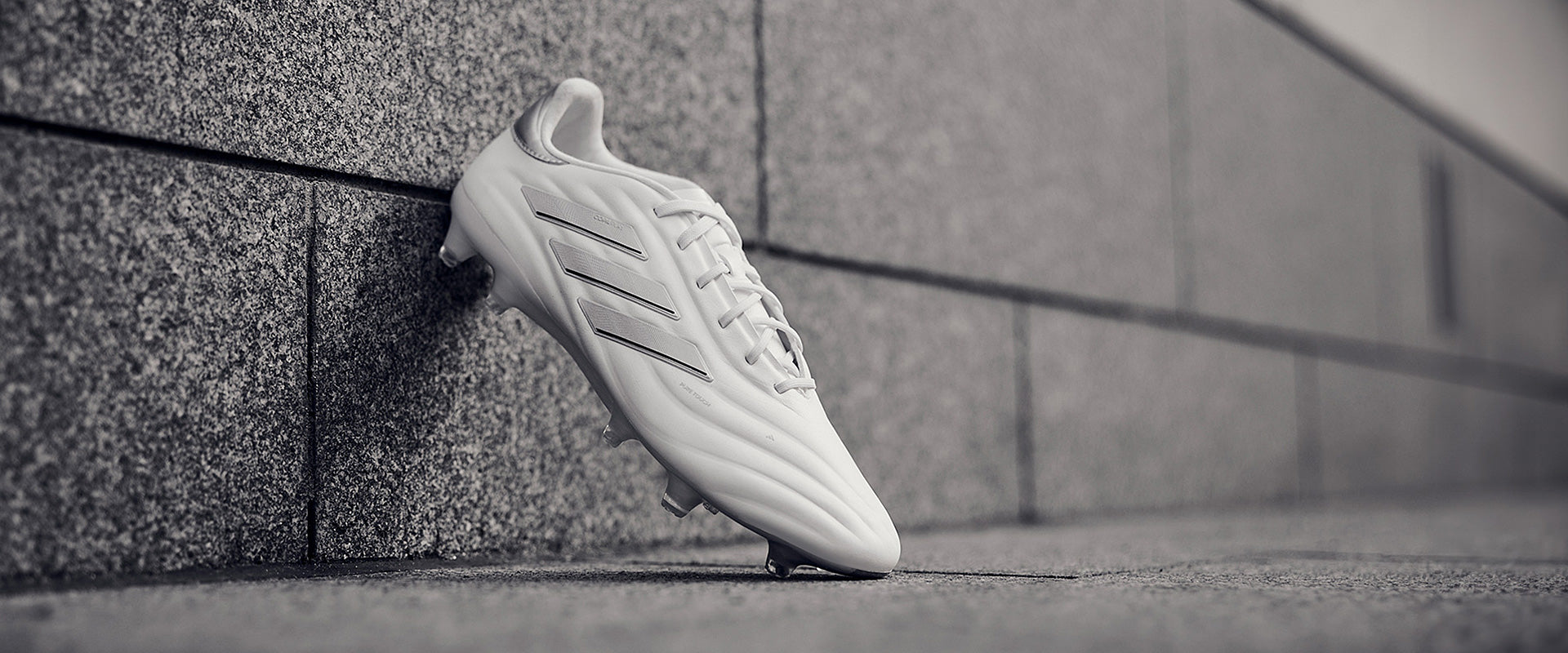 adidas Copa Pure 2 Elite Firm Ground - White/White/Silver Met