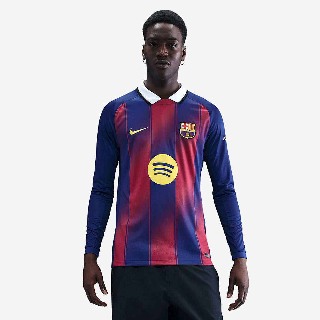Nike FC Barcelona 25/26 Dri-FIT Stadium Home LS Jersey - Deep