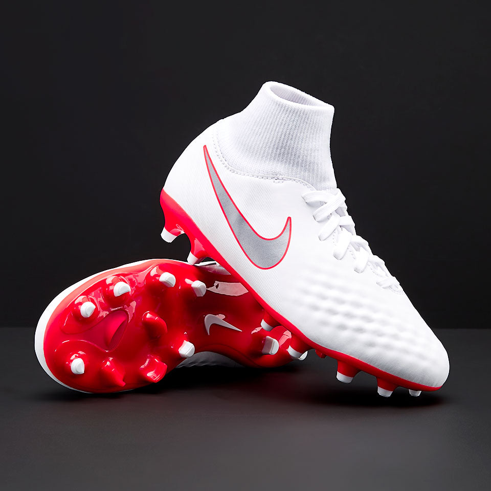 Nike Kids Magista Obra II Academy DF FG - White/Metallic Cool Grey