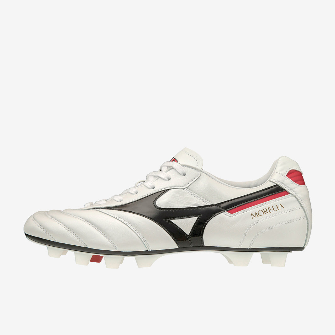 Mizuno Morelia II Made In Japan FG - Pearl/Black/Red - Mens Cleats