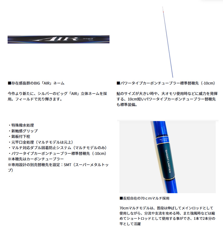 24ダイワ 銀影エアショートリミテッドT80 SMT替穂有