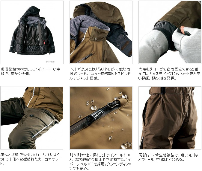 防寒・防水ウェア/防寒スーツ/【12シ防】XEFO・ドライシールド-HD