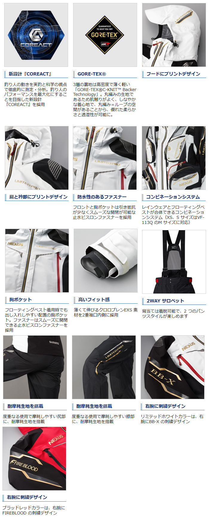 レイン/レインウェア/レインスーツ/NEXUS・GORE-TEX RAINSUIT LIMITED