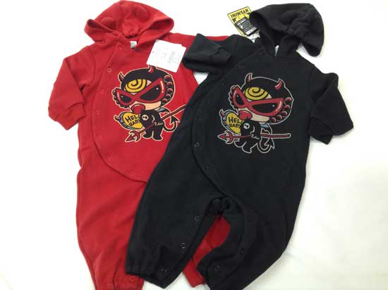 ヒステリックミニ（HYSTERIC MINI） DEVILKIN角フード付きポンチ