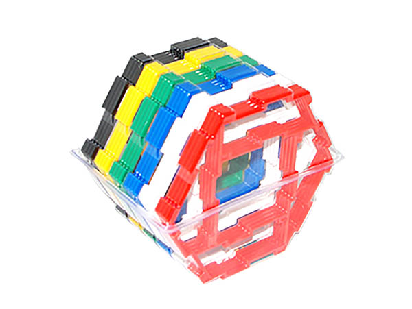 木のおもちゃ カルテット / ジオフィクス コンポーネント六角形|ジオ