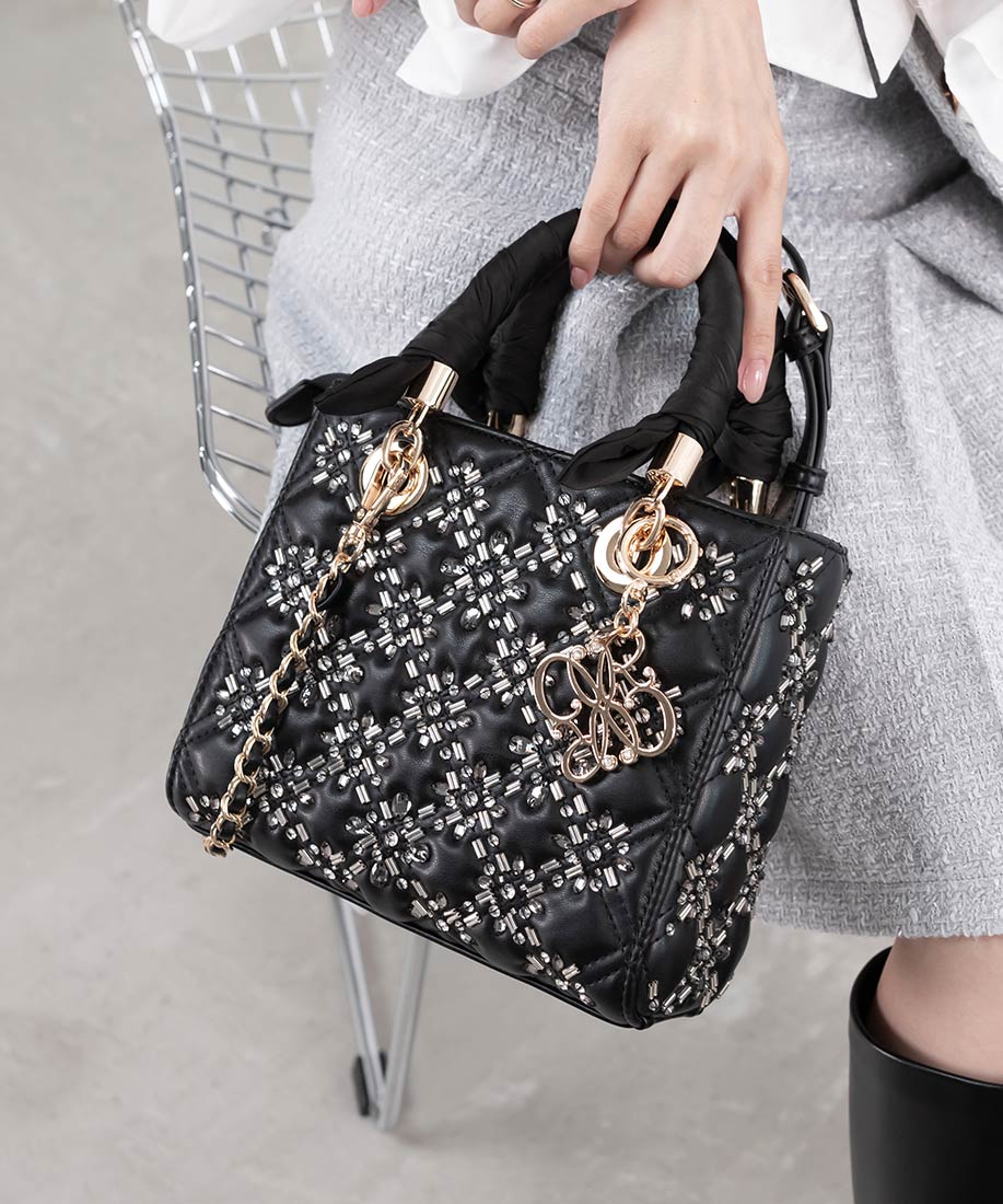 LUXURY ITEM】ビジューキルティングバッグRANDA公式サイト