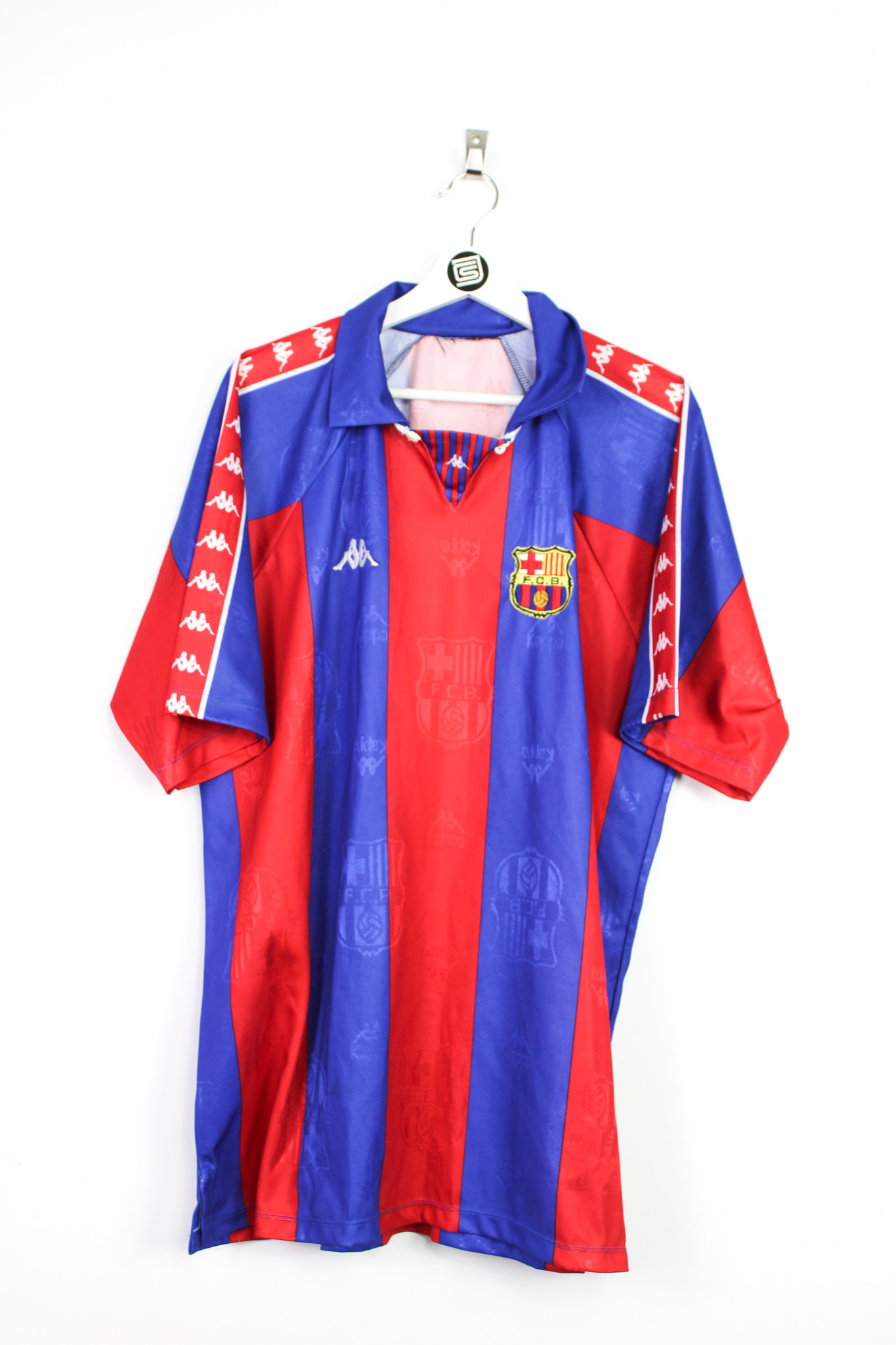 1992-95 FC Barcelona *EUROPEAN* home jersey - XL • RB - Classic