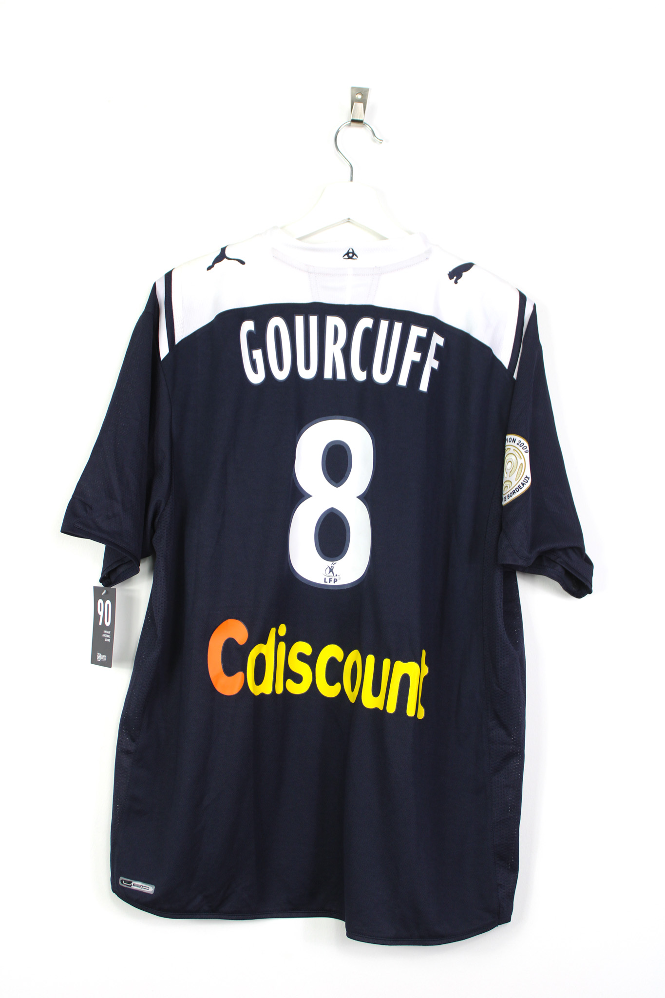 2009-10 Bordeaux home jersey (# 8 GOURCUFF) - L • RB - Classic