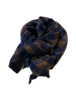 ALBUM DI FAMIGLIA/TARTAN TRIANGLE SCARF[25W45-45］[48-252-004]
