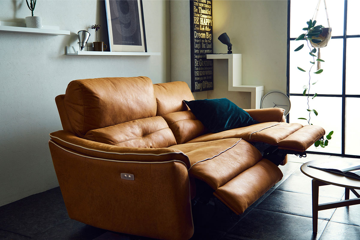 ambient lounge リクライニングソファ ダークグレー 特殊防水加工