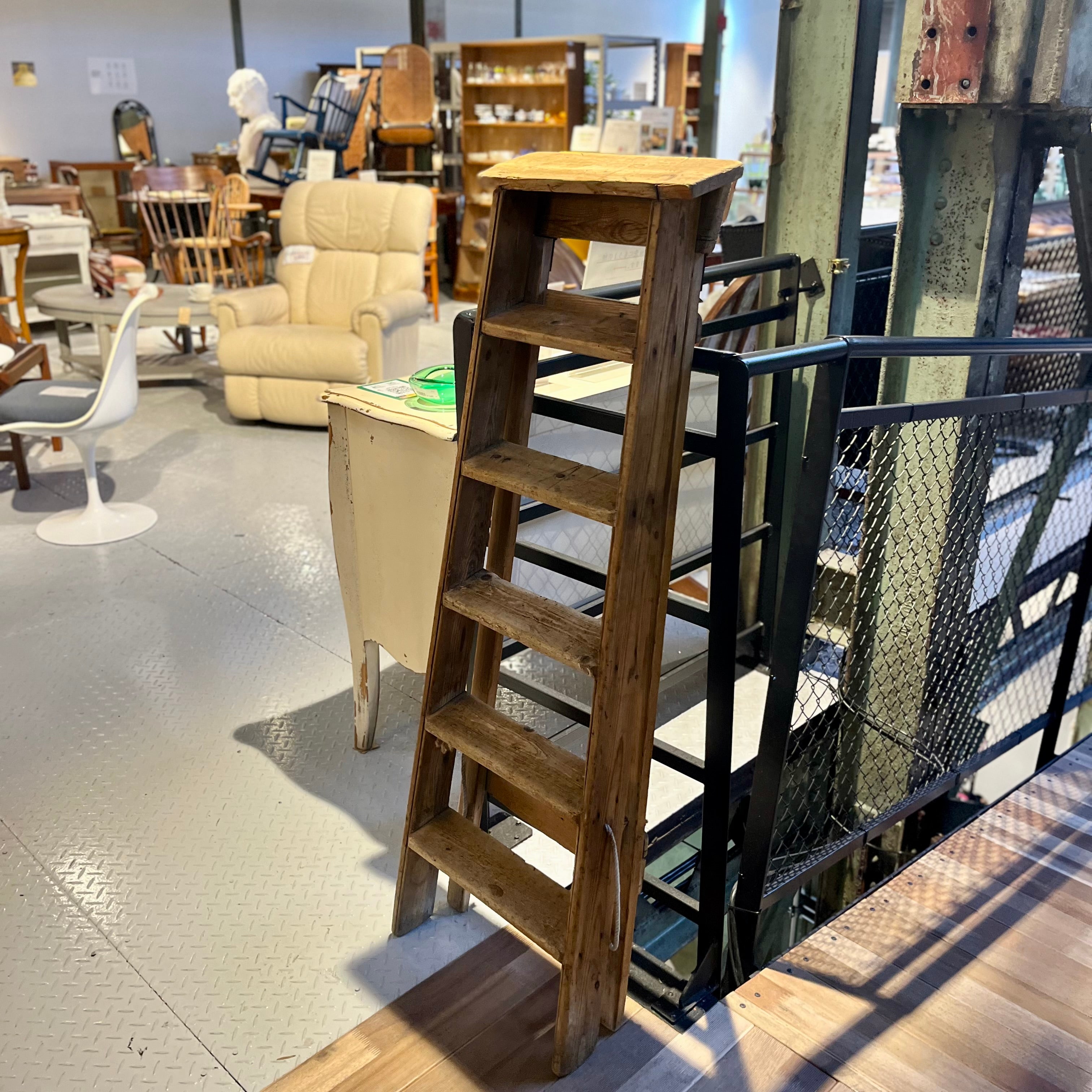 英国 アンティーク ラダー 脚立 ステップラダー ディスプレイ用