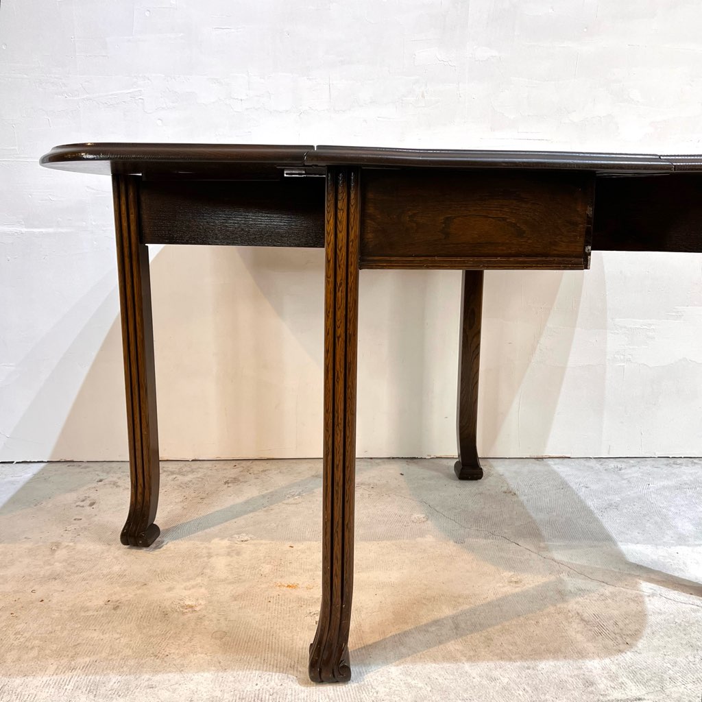 ゲートレッグ バタフライテーブル 伸長式 英国アンティーク 中古