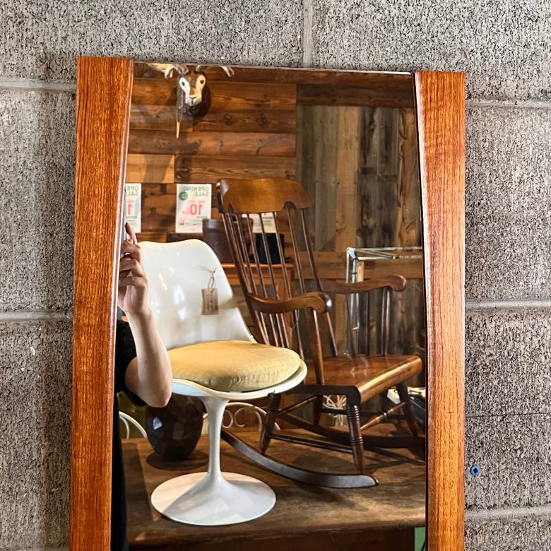 アンティーク ウォールミラー 鏡 円 中古 シンプル 和 古民家 長方形