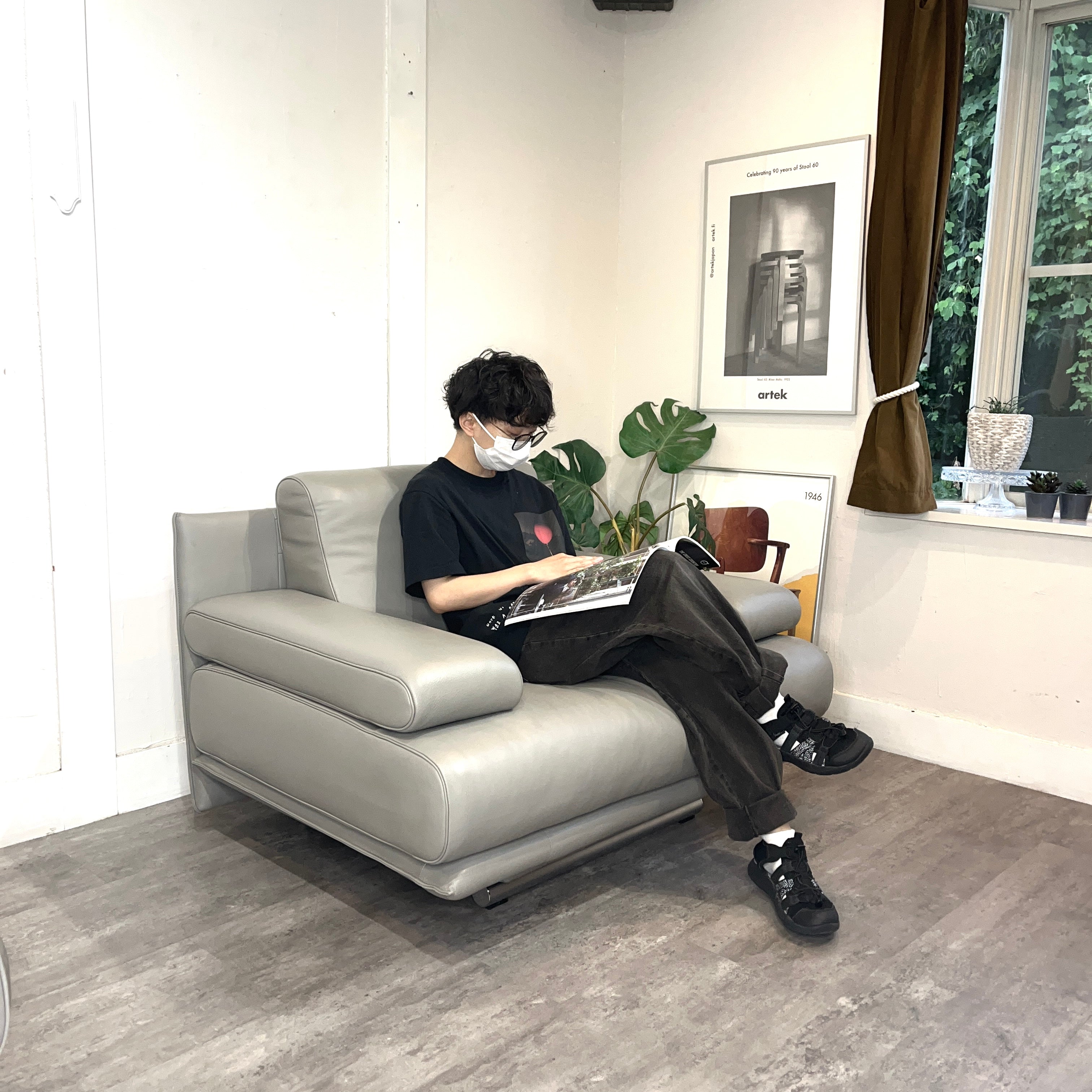 ロルフベンツ / ROLF BENZ 6500 一人掛けソファ 本革 中古