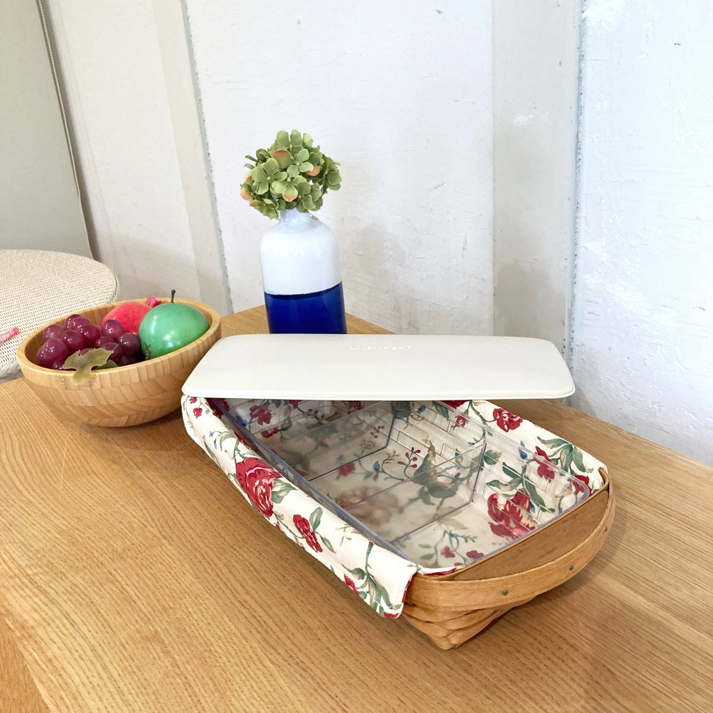 ロンガバーガー / Longaberger バスケット 蓋つきかご 中古