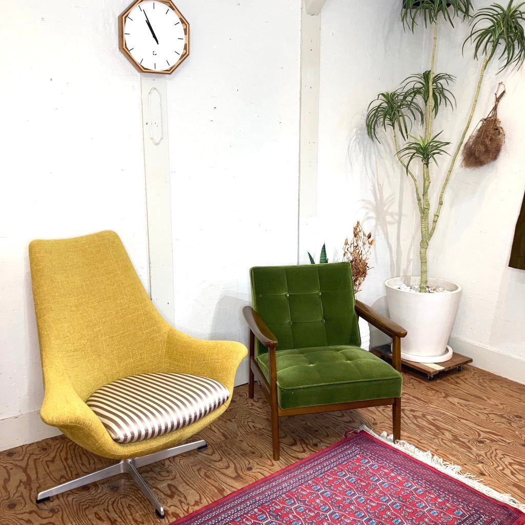 カリモク kチェア ワイドアーム レザーkarimoku 60 ヴィンテージ