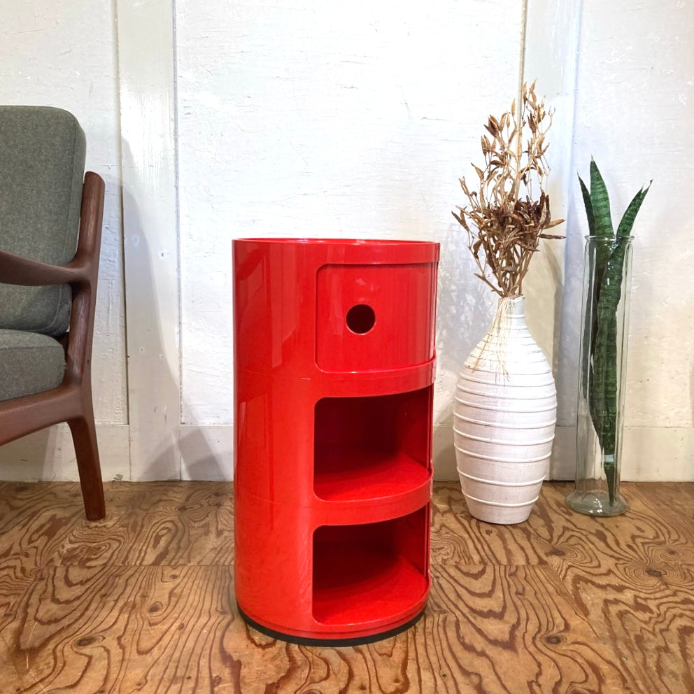 カルテル / Kartell コンポ二ビリ 3段 レッド イタリア製 中古 収納