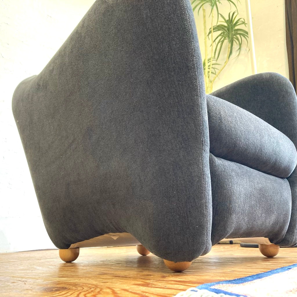 イデー / IDEE ミニミラーアームチェア チャコール 中古 グレー 子供