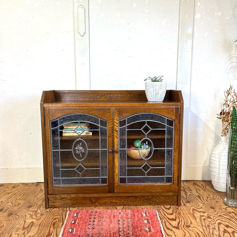 三越家具 ブルージュ ステンドグラス キャビネット サイドボード 三越