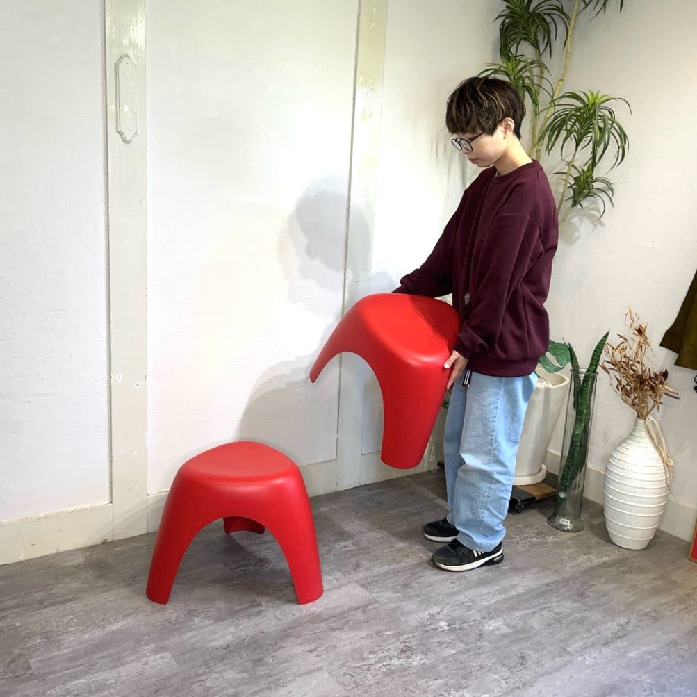ヴィトラ / Vitra エレファントスツール レッド 廃盤 希少 名作 椅子