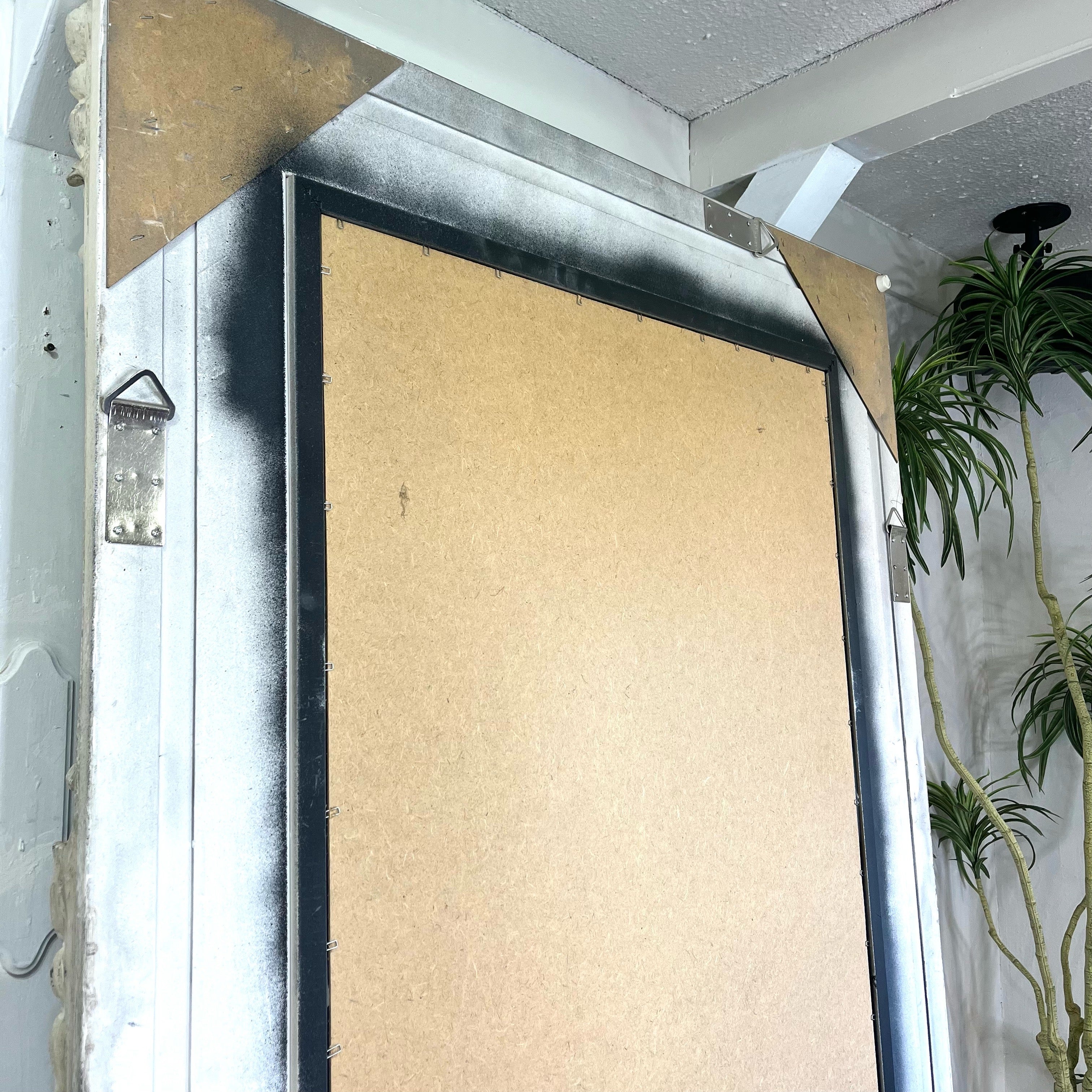 アンティーク調 全身鏡 ミラー 姿見 ホワイト シャビー 【大】 中古