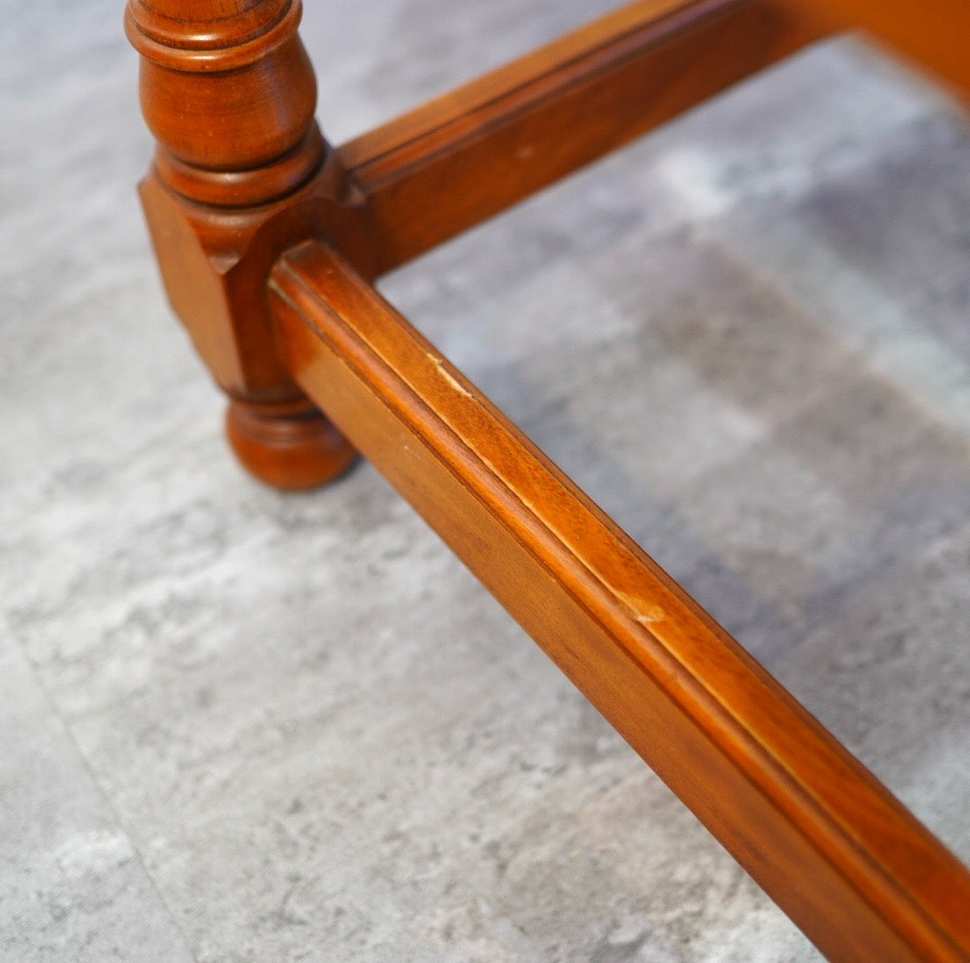 横浜ダニエル ドレッサー 収納付スツール付 化粧台 中古 カバ桜 国産