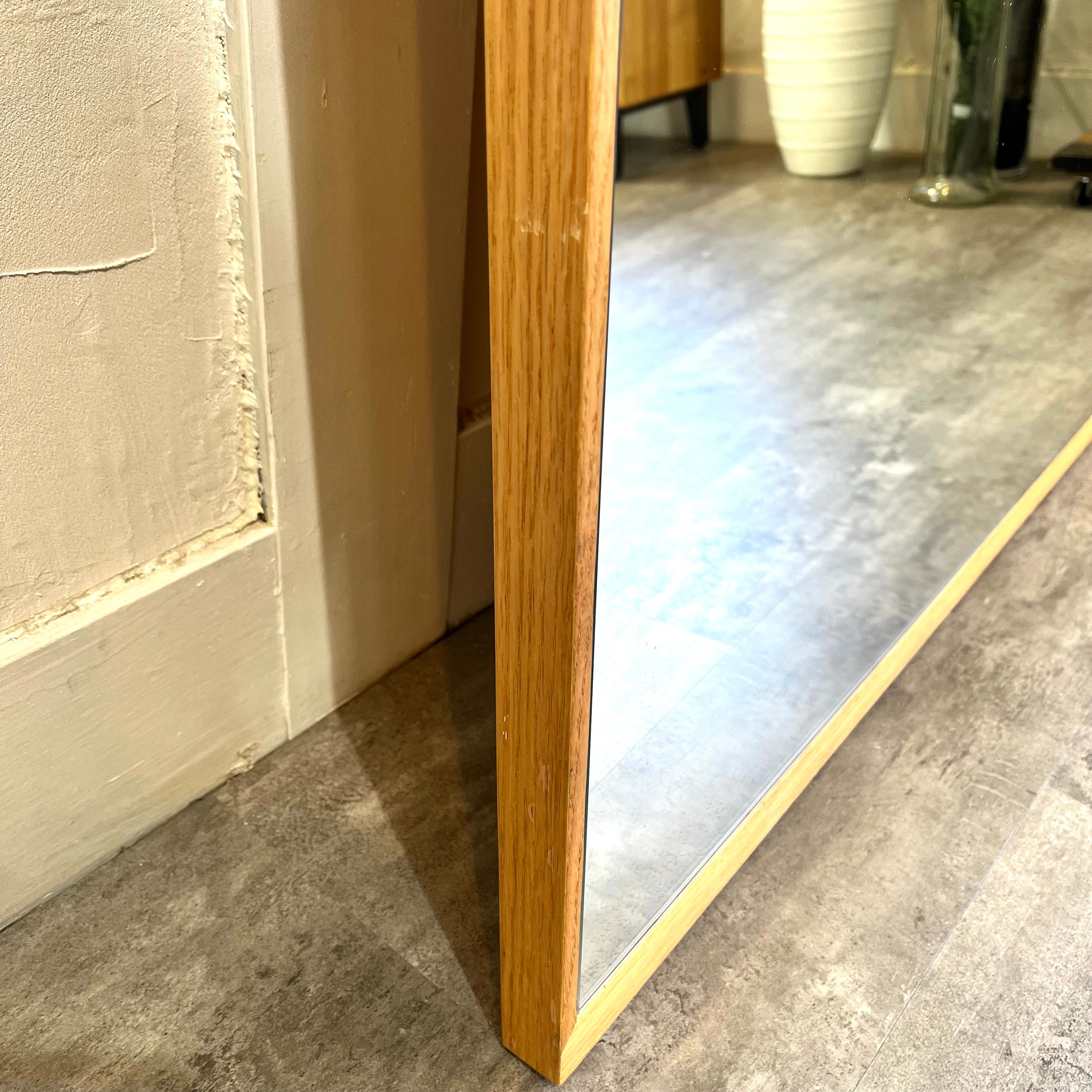 塩川光明堂 コムミラー002 姿見 全身鏡 180×90 オーク 中古 大き目